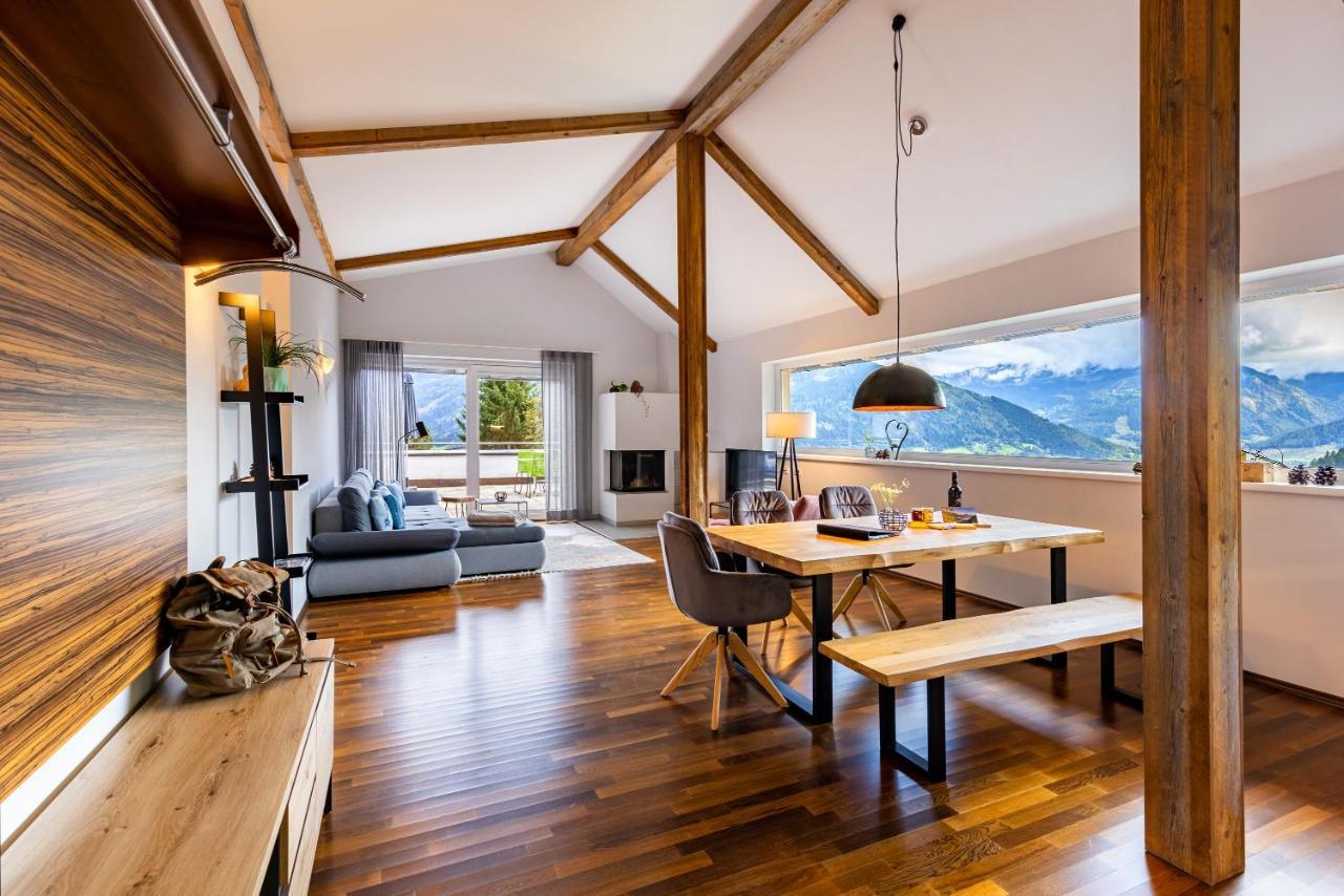Der Sonnberg Alpinlodges - Apartments Mit Seeblick, Privater Sauna Und Self Check-In Zell am See Exterior foto